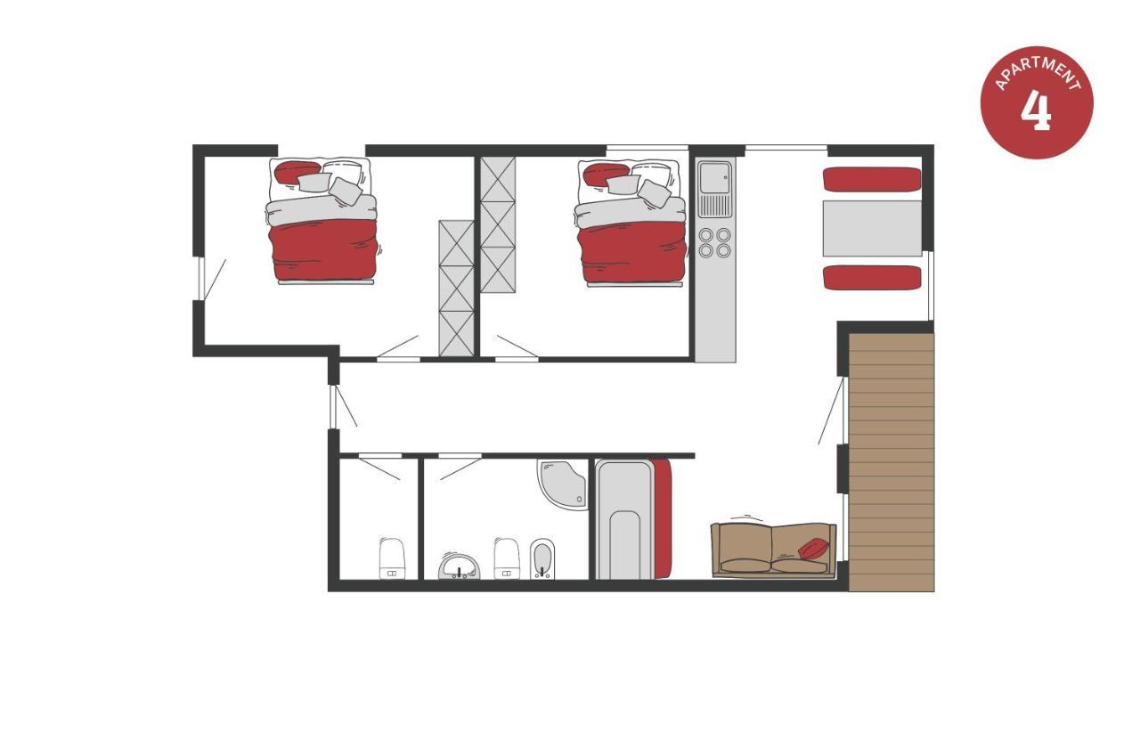 Peil Highend-Basic Apartments Сан-Кандидо Номер фото
